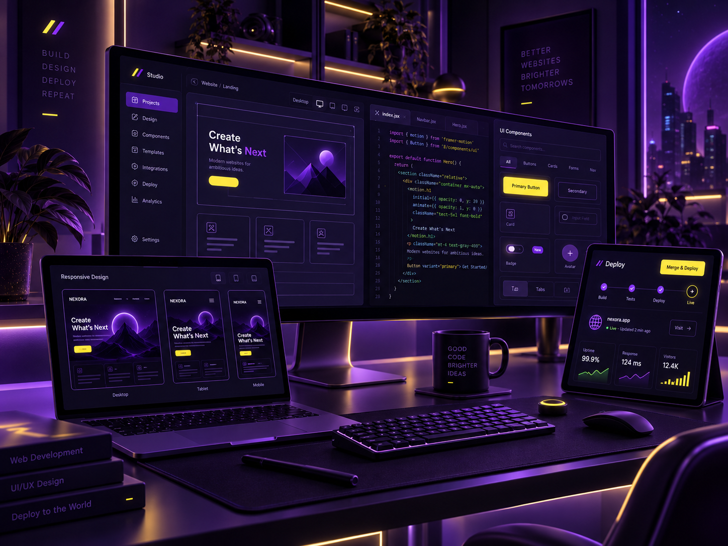 Digital marketing website graphic