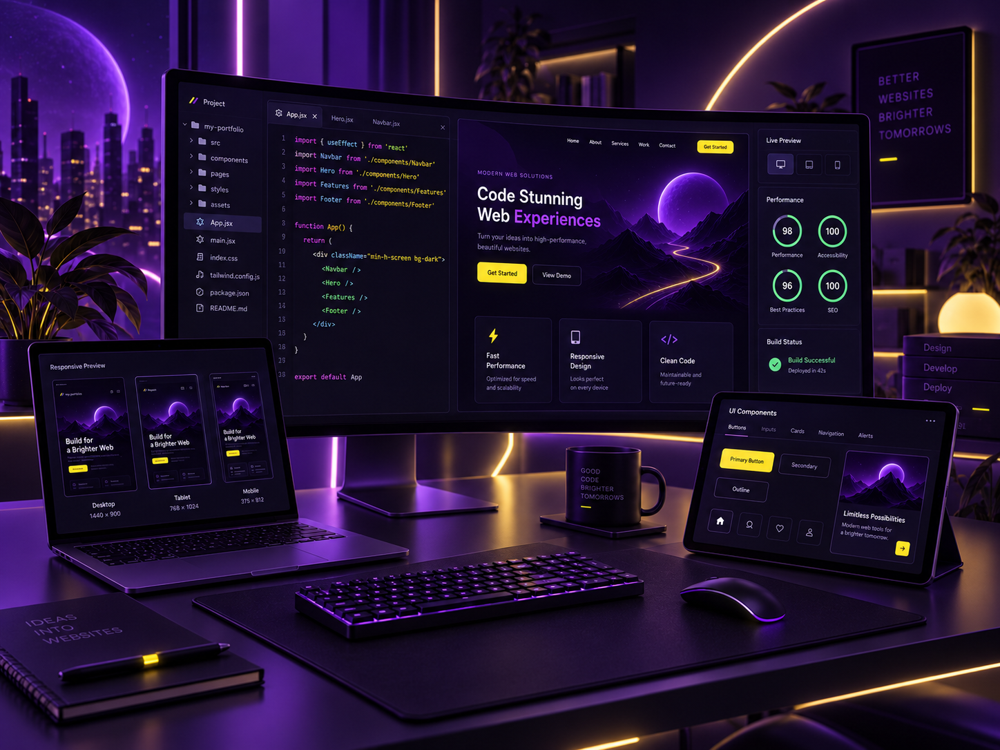 Digital marketing website graphic