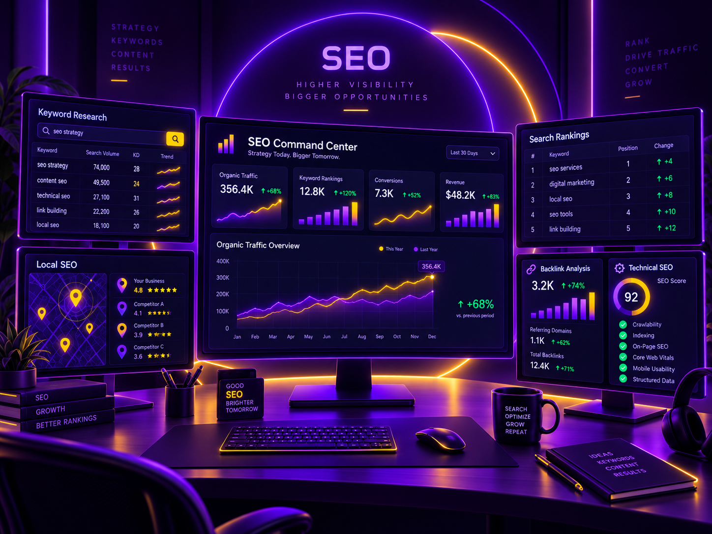 SEO services and organic search growth illustration 5