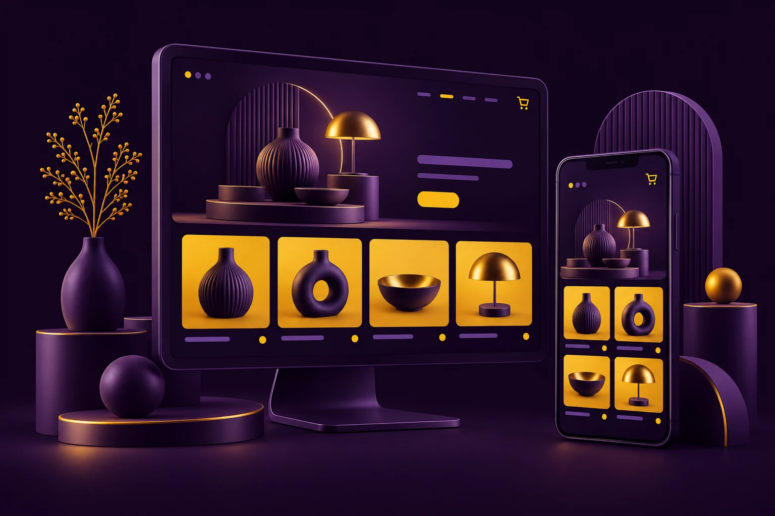 E-commerce Website illustration