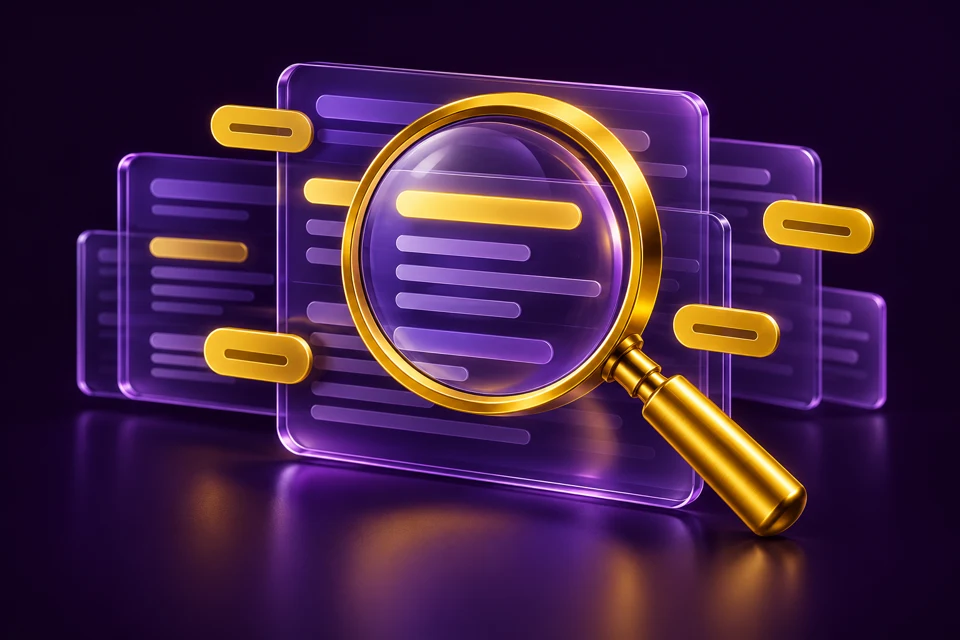 RGM SEO Keyword in purple and yellow